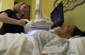 Patient enjoying state-of-the-art treatment at Bridgeway Diagnostics
